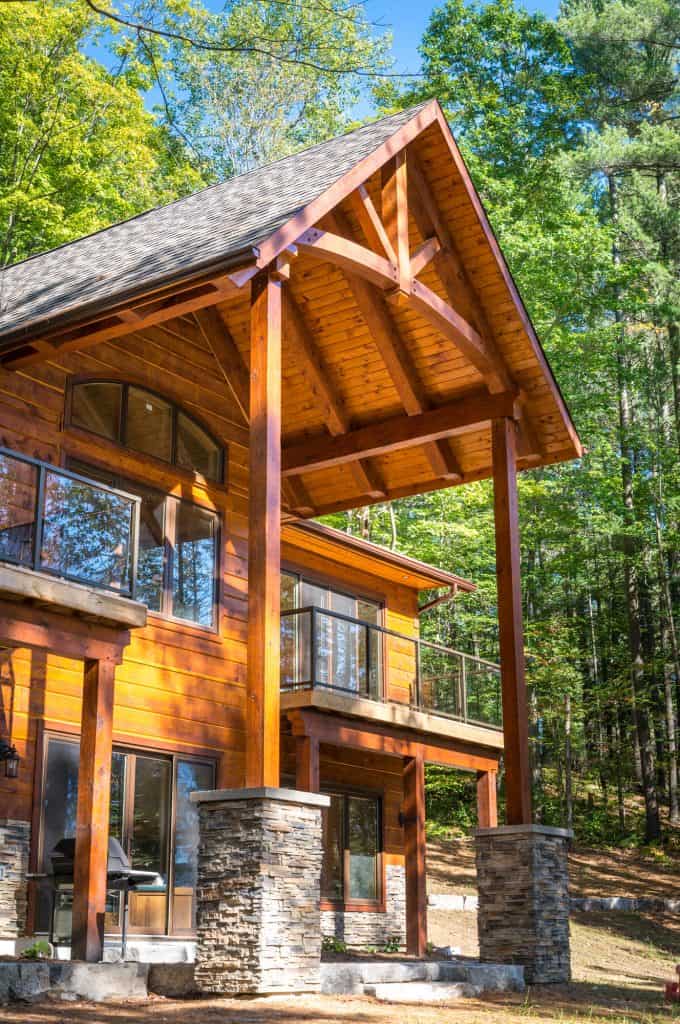 Steve and Helen's Log Home Dream by the Lake | Confederation Log ...